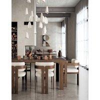 Corndell California Oak Walnut Finish Dining Table Brown