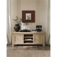 Corndell Normandy White Wash Small TV Unit Neutral