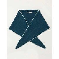 FatFace Scallop Edge Triangle Scarf Teal
