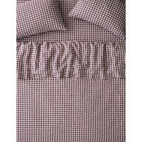 Piglet In Bed Pure Linen Gingham Duvet Cover Dark Berry