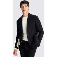 MOSS Tailored Fit Pure Cotton Suit Jacket Navy