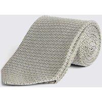 MOSS Grenadine Weave Tie with Silk Sage