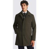 MOSS Padded Overcoat With Removable Insert Dark Khaki