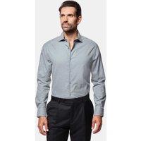 Hawes & Curtis Slim Fit Brushed Cotton Twill Shirt Grey