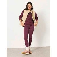 FatFace Mid Rise Leggings Plum