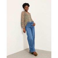 FatFace Patch Pocket Mid Rise Skinny Jeans Blue Denim