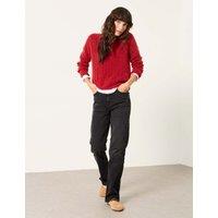 FatFace Mid Rise Straight Leg Jeans Black