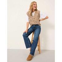 FatFace Mid Rise Straight Leg Jeans Blue Denim