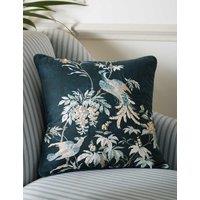 Laura Ashley Attleton Floral Cushion 43x43cm Navy Mix