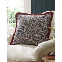 Laura Ashley Elmdon Cotton Square Cushion Blue Mix