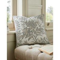 Laura Ashley Marlbrook Floral Jacquard Cushion Grey Mix