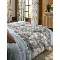 Laura Ashley Marlbrook Jacquard Knit Throw Grey Mix