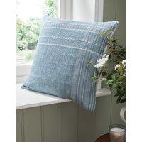 Laura Ashley Mawsley Woven Textured Cushion Light Blue Mix
