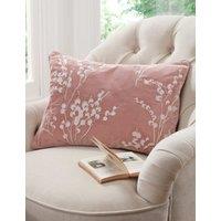 Laura Ashley Pussy Willow Embroidered Cushion Light Pink Mix