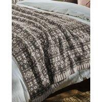 Laura Ashley Selsey Fair Isle Throw Brown Mix