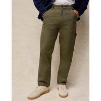 White Stuff Work Ready Cotton Carpenter Trousers Khaki