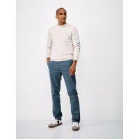 Crew Clothing Regular Fit Cotton Rich Stretch Chinos Air Force Blue