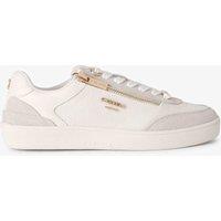 Carvela Regular Fit Suede Lace Up Trainers White
