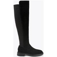 Carvela Regular Fit Suede Zip Up Knee High Boots Black