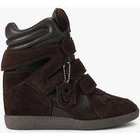 Steve Madden Regular Fit Suede Riptape Trainers Brown