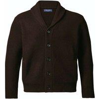 Charles Tyrwhitt Merino Wool Shawl Neck Cardigan Chocolate