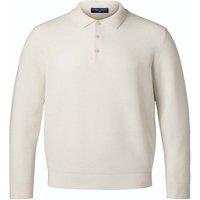 Charles Tyrwhitt Pure Cotton Textured Knitted Polo Shirt Cream