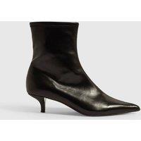 River Island Stiletto Heel Sock Boots Black