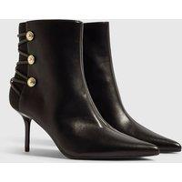 River Island Low Heel Pull On Ankle Boots Black