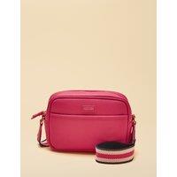 Joules Faux Leather Zip Detail Cross Body Bag Light Pink