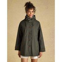 Joules Cotton Rich Waterproof Hooded Raincoat Khaki