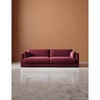 Swoon Alesund Easy Velvet 3 Seater Sofa Burgundy