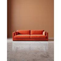 Swoon Alesund Easy Velvet 3 Seater Sofa Orange