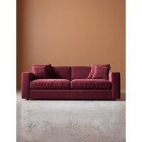 Swoon Althaea Easy Velvet 3 Seater Sofa Burgundy