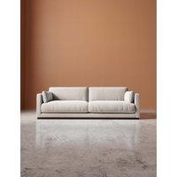 Swoon Alesund Crushed Velvet 3 Seater Sofa Cream