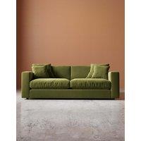 Swoon Althaea Easy Velvet 3 Seater Sofa Green
