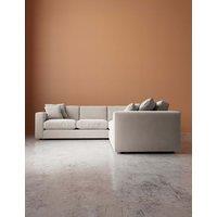Swoon Althaea Crushed Velvet Corner Sofa Cream