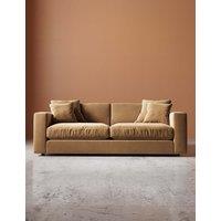 Swoon Althaea Easy Velvet 3 Seater Sofa Tan