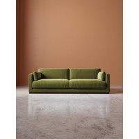 Swoon Alesund Easy Velvet 3 Seater Sofa Green