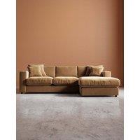 Swoon Althaea Easy Velvet Right Corner Sofa Tan