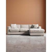 Swoon Althaea Crushed Velvet Right Corner Sofa Cream