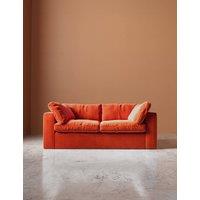 Swoon Seattle Easy Velvet 2 Seater Sofa Orange