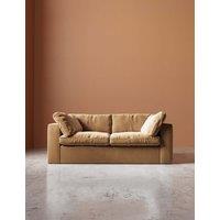 Swoon Seattle Easy Velvet 2 Seater Sofa Tan
