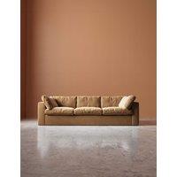 Swoon Seattle Easy Velvet 3 Seater Sofa Tan