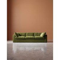 Swoon Seattle Easy Velvet 3 Seater Sofa Green