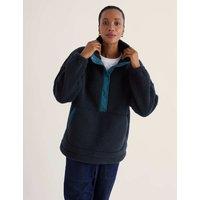 Seasalt Cornwall Oversized High Neck Jacket Navy