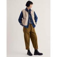 Seasalt Cornwall Relaxed Fleece Gilet Natural