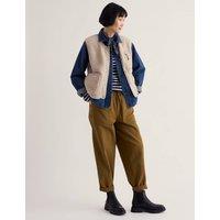 Seasalt Cornwall Relaxed Fleece Gilet Natural