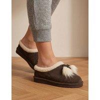 Jones Bootmaker Round Toe Ballerina Slippers Brown
