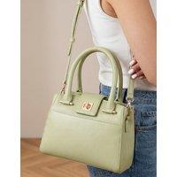 Jones Bootmaker Leather Top Handle Bag Olive