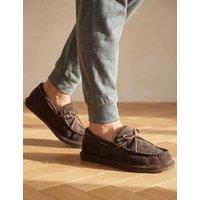 Jones Bootmaker Leather Moccasin Slippers Brown